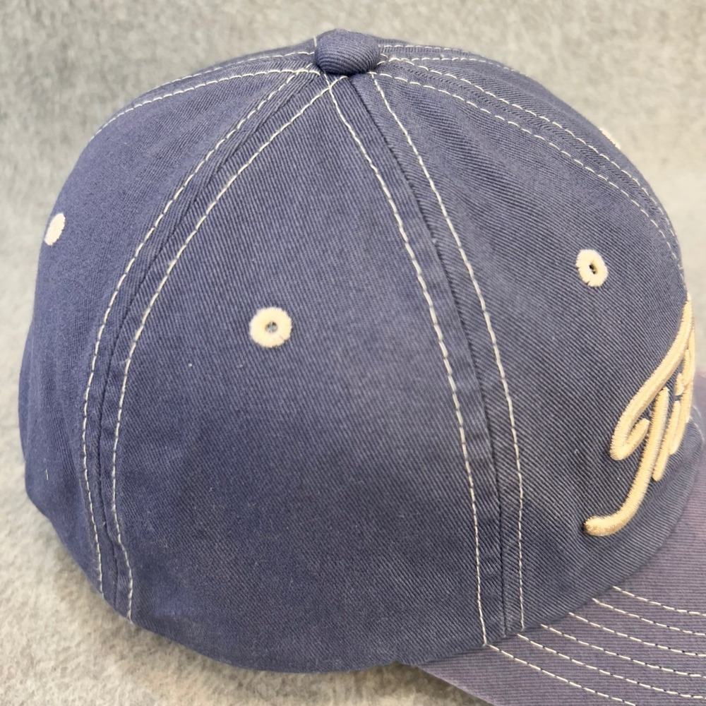 Titleist Script Logo Mens Blue Titleist Golf Hat Adjustable Cotton OSFM - Picture 5 of 12